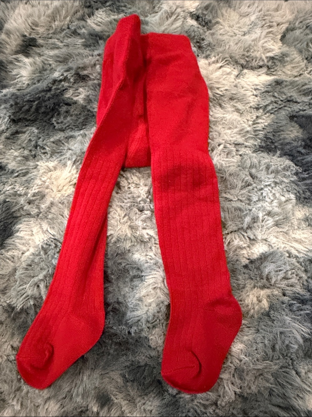 Janie and Jack Bright Red Infant Tights